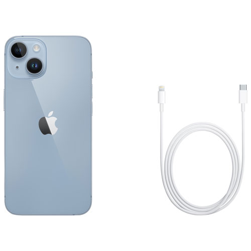 iPhone 14 de 256 Go d'Apple offert par TELUS - Bleu - Financement mensuel