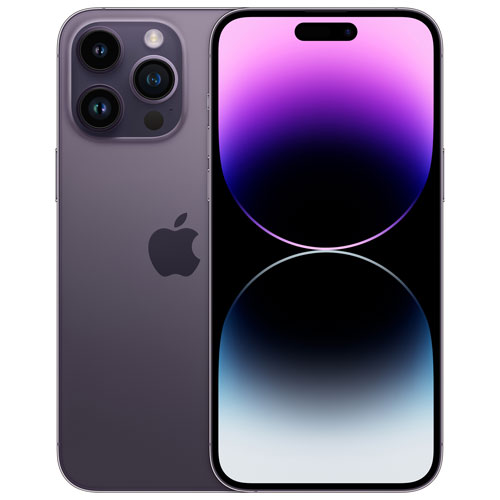 iPhone 14 Pro Max de 512 Go d'Apple offert par Fido - Violet sombre - Financement mensuel