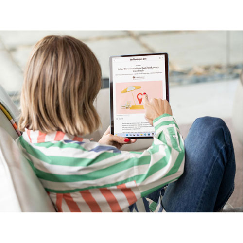 Microsoft Surface Pro 9 13" 256GB Windows 11 Tablet with Intel Evo Core i7-1255U/16GB RAM - Platinum