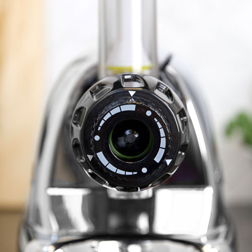 Omega Chrome Cold Press Slow Juicer - Silver