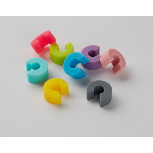 Galateo Signa Silicone Glass Markers/Charms - Set of 8