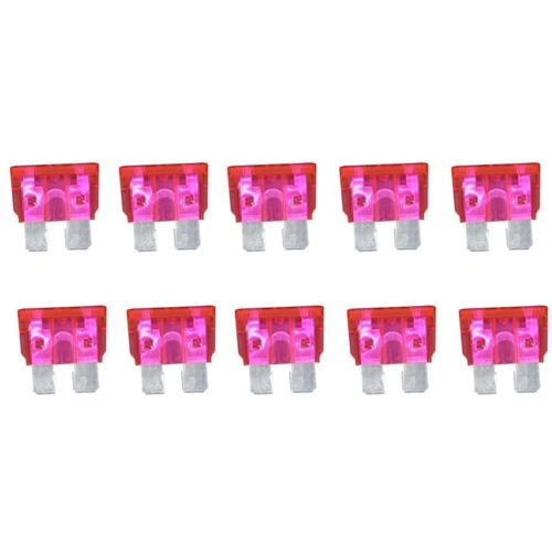 DOLAER  10PCs 50A Medium Size Auto Fuse, Automotive Fuses Blade, The Fuse Insurance Insert The Insurance Of Xenon Lamp Piece Lights Fuse