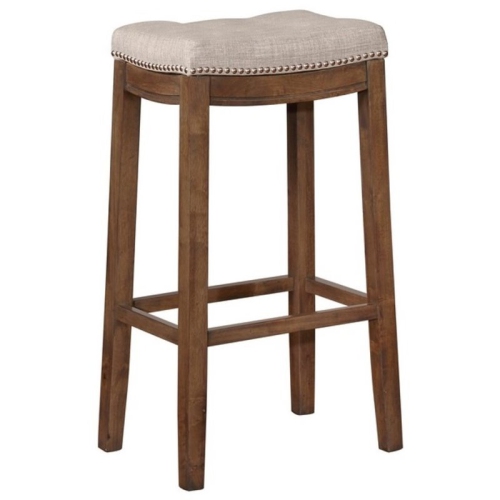 Riverbay Furniture 32" Backless Bar Stool in Rustic