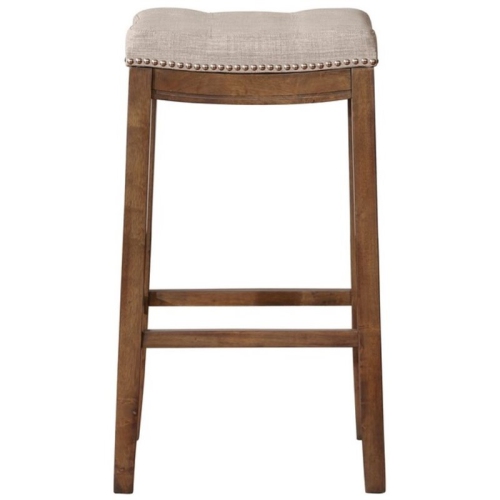 Riverbay Furniture 32" Backless Bar Stool in Rustic