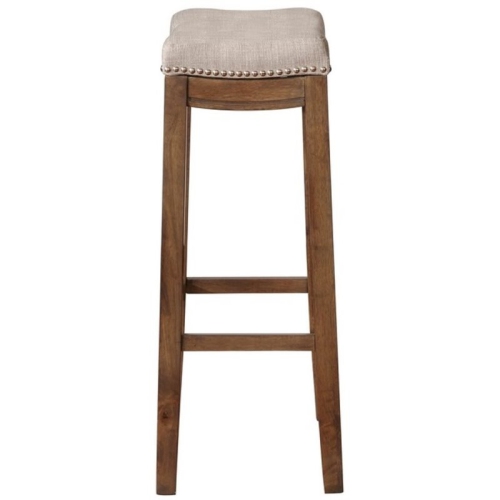 Riverbay Furniture 32" Backless Bar Stool in Rustic