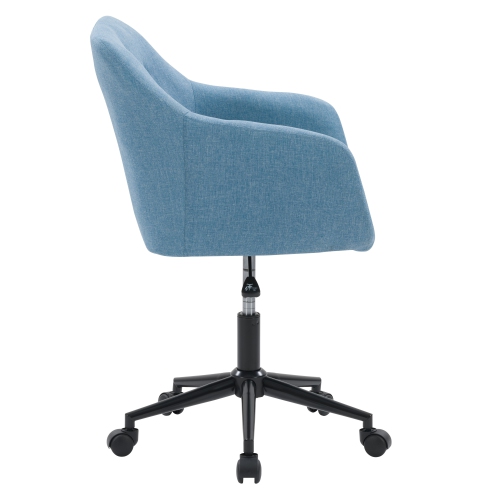 CorLiving WGY-534-C Marlowe Upholstered Button Tufted Task Chair, Light Blue