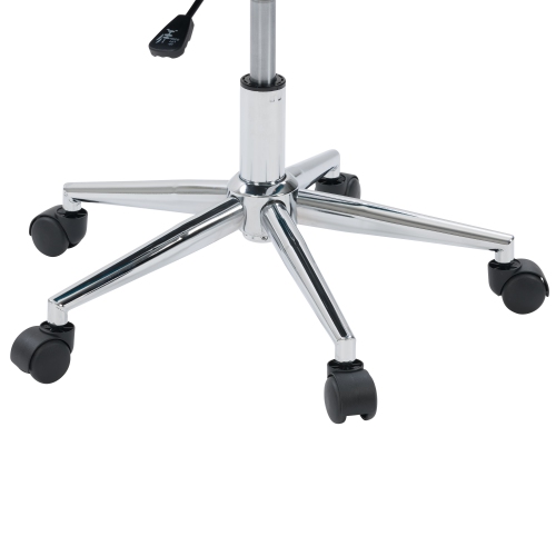 CorLiving WGY-734-C Marlowe Upholstered Chrome Base Task Chair, Dark Blue