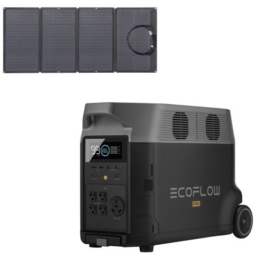 EcoFlow DELTA Pro 3600Wh Portable Power Station w/ 160W Solar Panel 