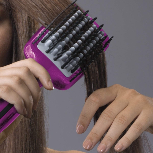 Hot ionic straightening outlet brush