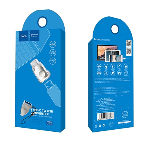Convertisseur de chargement et de transfert de données UA9 de type C à USB de Hoco