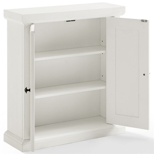 Armoire à pharmacie à 2 portes Bowery Hill, fini blanc vieilli