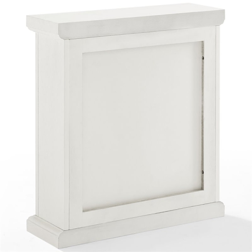 Armoire à pharmacie à 2 portes Bowery Hill, fini blanc vieilli