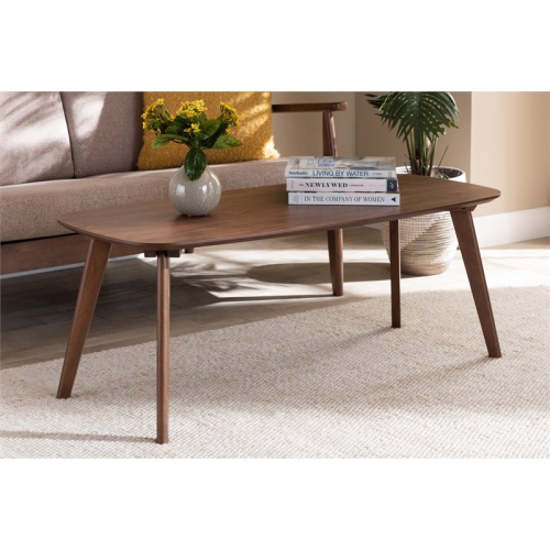 Baxton Studio Dahlia Brown Finished Coffee Table