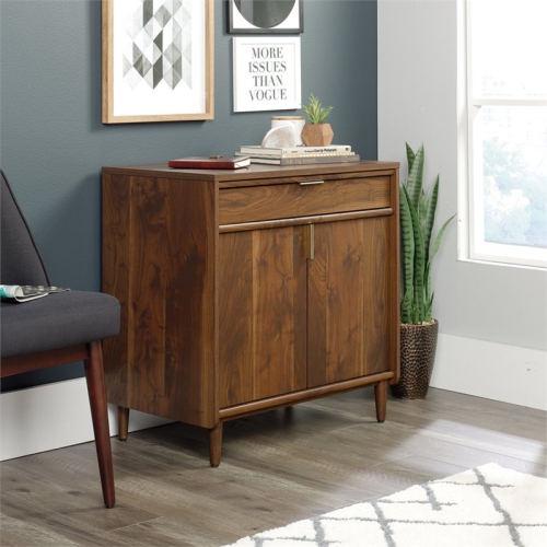 Pemberly Row Mid-Century Storage Cabinet in Grand Walnut