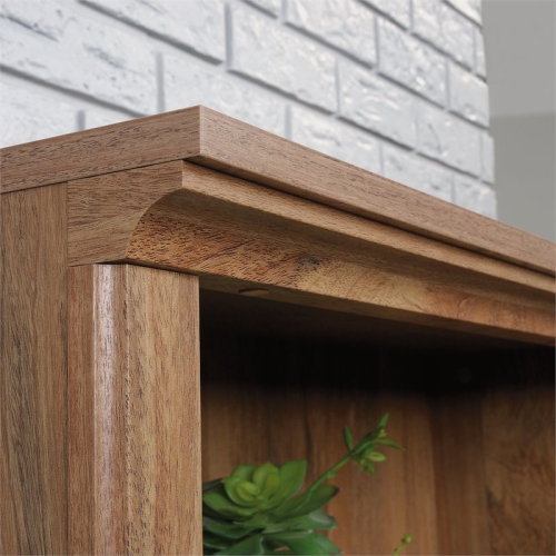 Pemberly Row 5-Shelf Tall Wood Bookcase in Sindoori Mango