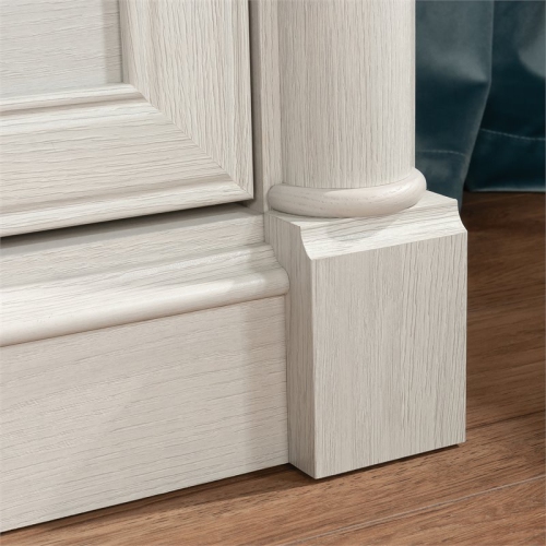 Classeur en bois d’ingénierie Pemberly Row, fini chêne glacier/ardoise Rosso