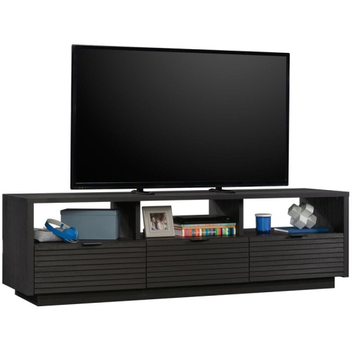 Pemberly Row Engineered Wood TV Stand For TVs Upto 70" in Raven Oak