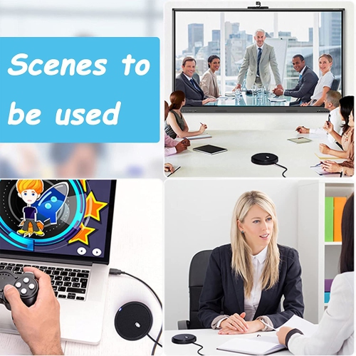 USB Conference Microphone,USB Microphone Conference Room,USB Microphone Conference Calls,Conference Microphone for Computer,360° Omnidirectional