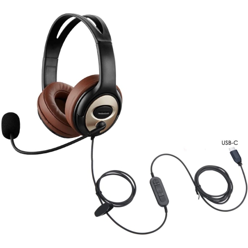 Usb type headphones with mic for clearance pc