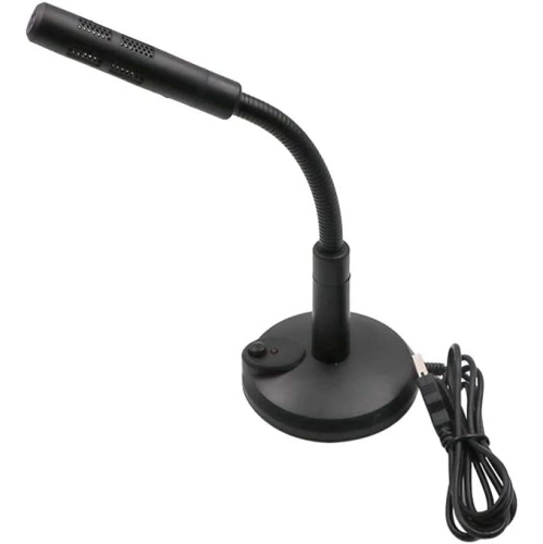 USB Desktop Microphone Mic with On Off Button Mute for Computer Laptop