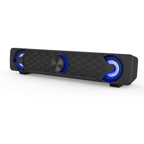 DOLAER  PC Speakers, Computer Gaming Speaker Cool Led/volume Control Powered By USB, Stereo PC Laptop Desktop Loudspeaker