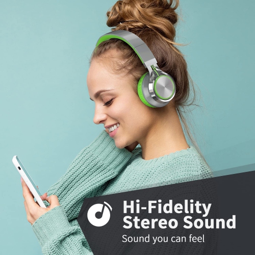 C8 Headphones with Microphone and Volume Control Folding Lightweight 3.5mm Jack Headset for Cellphones Tablets Smartphones Laptop Computer PC