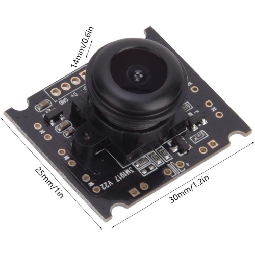 USB Camera Module 110° Wide View USB Camera Module OV3660 Chip USB2.0 Output 2048 x 1536 15fps Support Mobile OTG