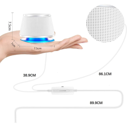 SW102 Computer Speakers, 5Wx2, Deep Bass in Small Body, Stereo 2.0 USB Powered 3.5mm Aux Multimedia Speakers, Built-in Bottom Bass Radiators, PC