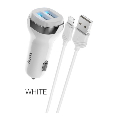 Hoco Z40-SET Dual USB Port with 1M for iPhone Cable White Best