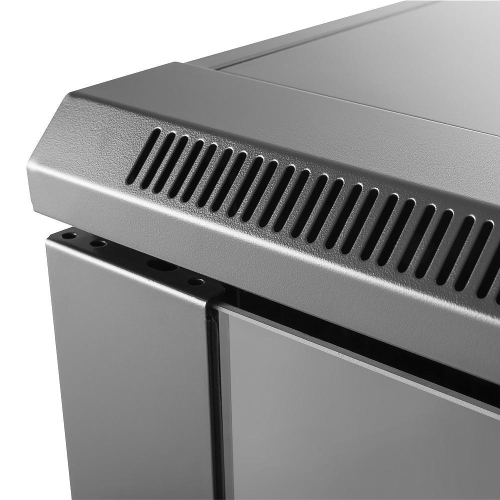 Armoire de serveur murale 12U, armoire de serveur de données réseau avec porte en verre, 2 ventilateurs de ventilation alimentés en courant