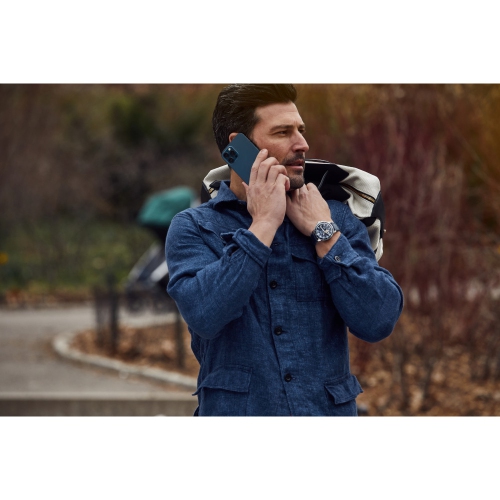 Bulova Mens Marine Star Automatic Watch 45mm Silver-Tone Stainless Steel Case Blue Leather and Silicone Strap with Blue Dial