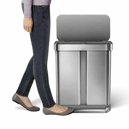 SimpleHuman Dual compartment rectangular step can