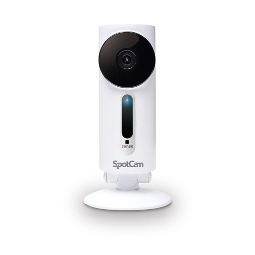 SpotCam Sense Wireless Home Security Camera, 1080p HD, Indoor, Night Vision, Motion & Sound Alert, Temperature/Humidity/Lux Sensor, Alarm Siren,