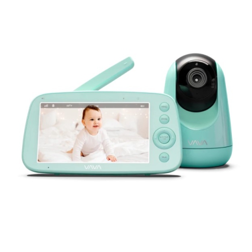 VAVA Video Baby Monitor with 720P Handheld Screen and 2-Way Audio, Infrared Night Vision, Green
