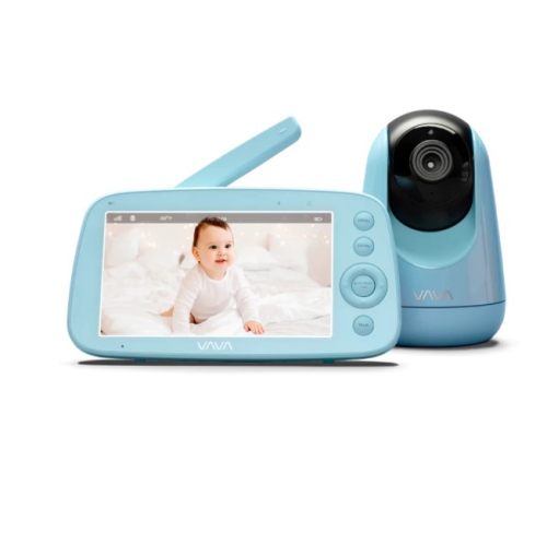 VAVA Video Baby Monitor with 720P Handheld Screen and 2-Way Audio, Infrared Night Vision - Blue