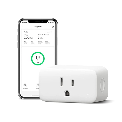 SwitchBot Smart WiFi Plug Mini | Apple HomeKit Enabled, 15A, Bluetooth, Works with Alexa, Google Home, App Remote Control & Timer Function, No Hub