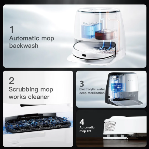 Redroad 5-in-1 Robot Vacuum and Mop with Auto-Self Cleaning Station, G10