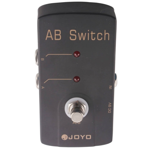 A / B Switch Guitare Pédale d'effet True Bypass AC Adaptateur DC 9V
