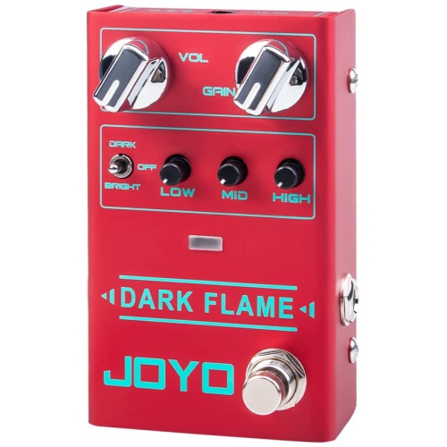 Pédale D'effet De Guitare À Distorsion À Gain Élevé En Métal Moderne De Flamme Sombre