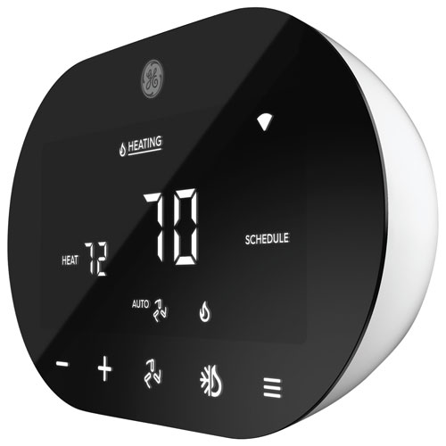 Thermostat Wi-Fi intelligent Cync de GE - Noir