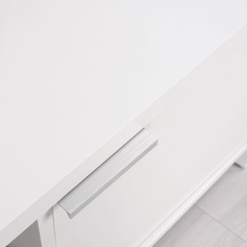 Madesa TV Stand with Cabinet Storage and Open Shelves for 55, 65 Inch Media Storage Gaming Media Console Living Room Entertainment Center Modern