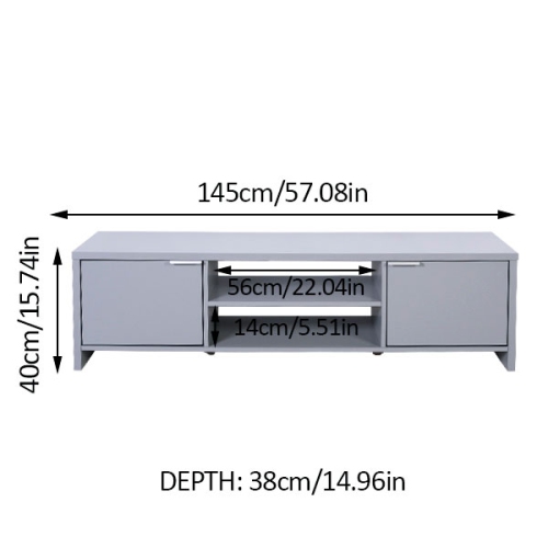 Madesa TV Stand with Cabinet Storage and Open Shelves for 55, 65 Inch Media Storage Gaming Media Console Living Room Entertainment Center Modern