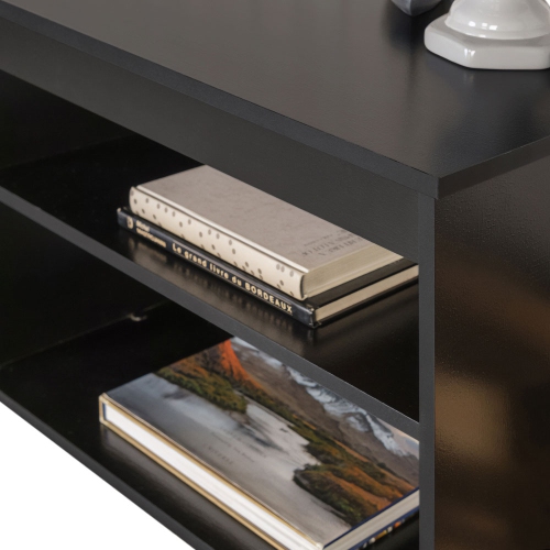 Madesa TV Stand Entertainment Center with 4 Shelves and Cable Management for 50, 55 Inch Media Storage Living Room and Bedroom Modern Wooden