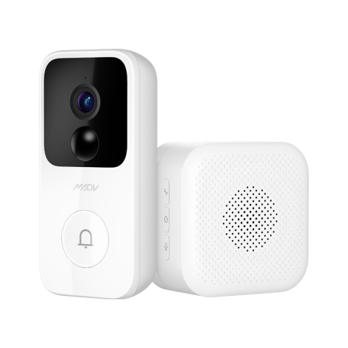 MADV Smart Wireless Video Doorbells 2M, 2K Video, Smart Voice-Changing, HD Infrared Night Vision, Clear Two Way Audio, Easy Setup, Security Camera Sy