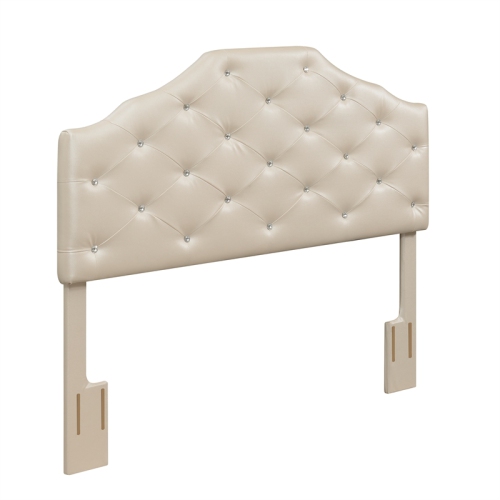 Dawson Pearl Faux Leather Upholstered Queen Headboard