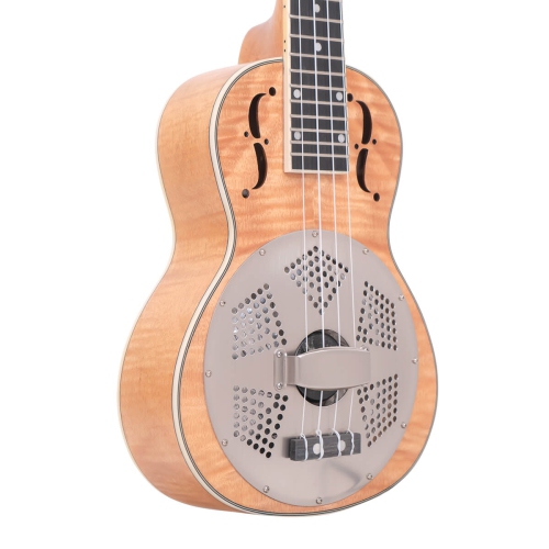 Gold Tone ResoMaple Tenor-Scale Curly Maple Resonator Ukulele with Gig Bag