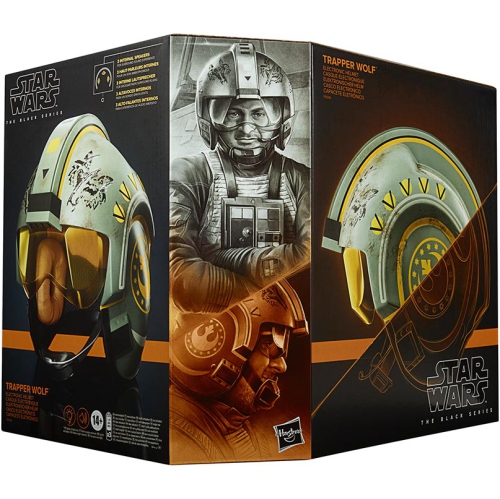 Image 1 de 5.. Réplique de taille réelle de la série Star Wars The Black - Casque électronique Trapper Wolf