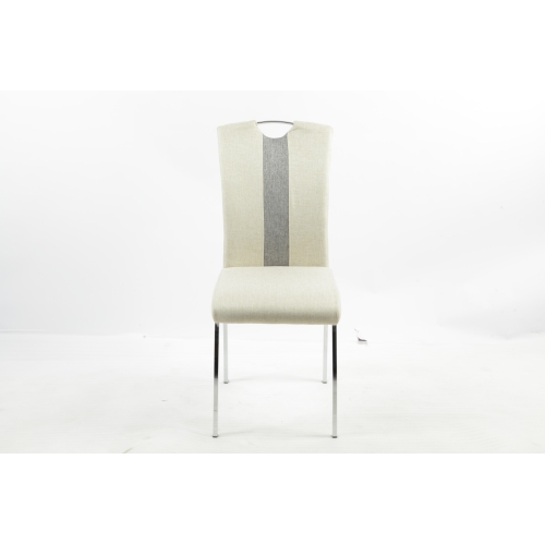 Aerys Jane Dining chairs in Fabric, Light Grey