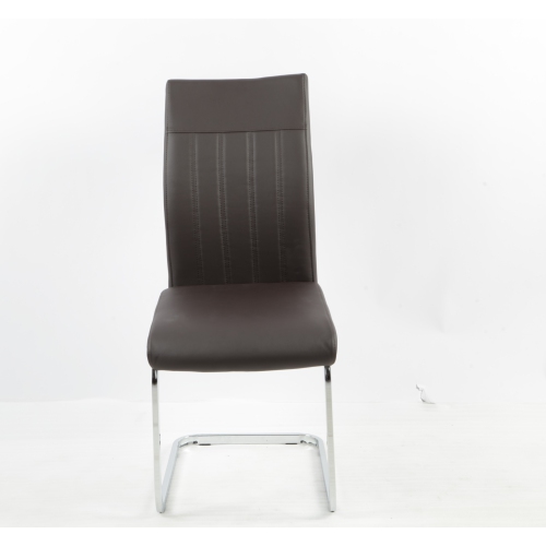 Aerys Robin Dining chairs in Brown PU(Set of 4)