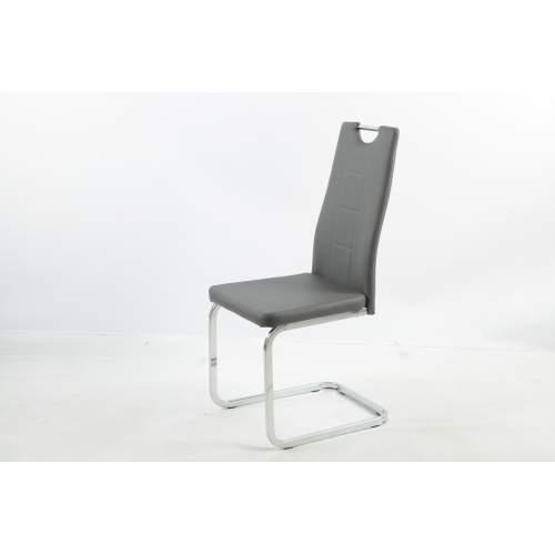 AERYS  Marie Dining Chairs (Grey Pu) (Set Of 4)